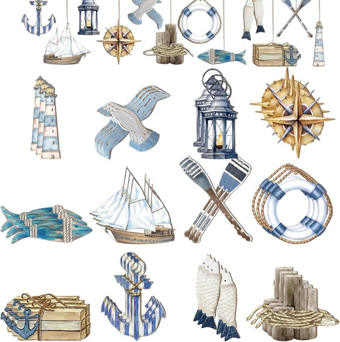Maritime deko set - 36, teile