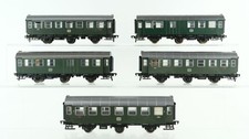 Fleischmann H0 Konvolut Personenwagen 3 x Umbauwagen 2.Kl., 2 x Ubauwagen 2.Kl./