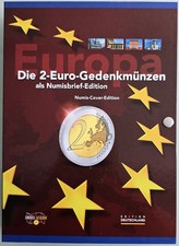 MDS SAMMLUNG 12 x 2 EURO NUMISBRIEFE "D / MONACO / SLOWAKEI /SLOWENIEN" IM ALBUM