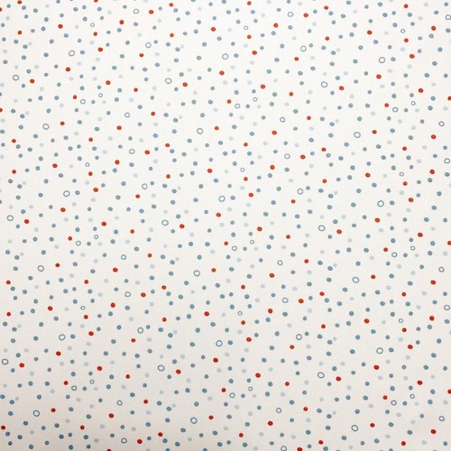 100 baumwollstoff punkte - punkte, blau