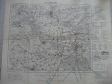 Landkarte Deutsches Reich / Anhalt Kreis Dessau, Bernburg, Köthen, Zerbst 1905