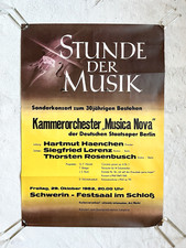 Vintage DDR Plakat Konzert