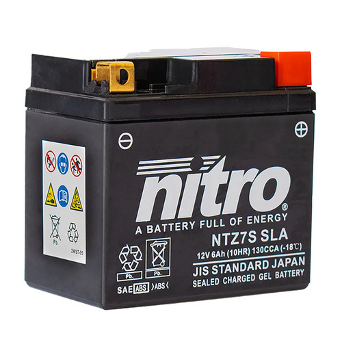 Nitro batterie 12v 6ah - batterie, ytz7s