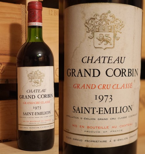 1973er chateau grand corbin - chateau,