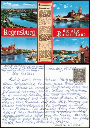 Ansichtskarte regensburg - ansichtskarte,