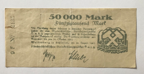 Notgeld waldenburg - notgeld,