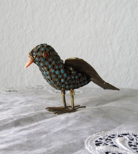 Alter vogel messing - messing,