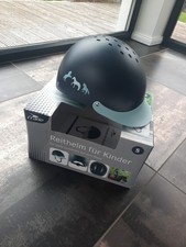 Reithelm für Kinder Blau matt S ( 51-54 ) verstellbar. Neu OVP