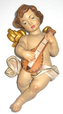 Holzfigur geschnitzt, Engel