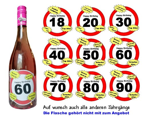 Aufkleber geburtstag deko - aufkleber-,