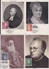 BUND 156 - 159 /4 LUXUS-MAXIMUMKARTEN - EINHEITLICHE STEMPEL - SELTENES ENSEMBLE