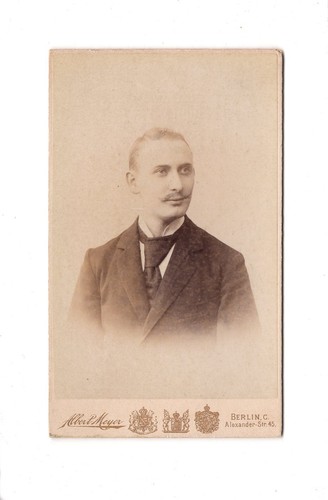 Cdv foto herrenportrait mit - cdv,
