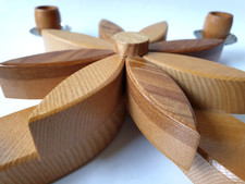 Vintage holz kerzenständer - vintage,