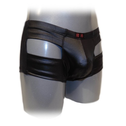 Glanz pants mit ausschnitt - glanz,