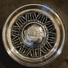 Seltene Speichenfelge Chrom AUBURN für Oldtimer mit Ventil (Felge 2)