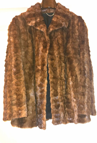 Echte nerz pelzjacke braun - nerz,