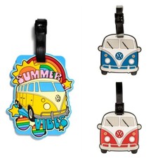 Gepäckanhänger Volkswagen VW T1 Puckator Bulli Camper Namensschild Anhänger PVC