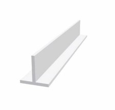 Aluminum T Profil weiss 9016