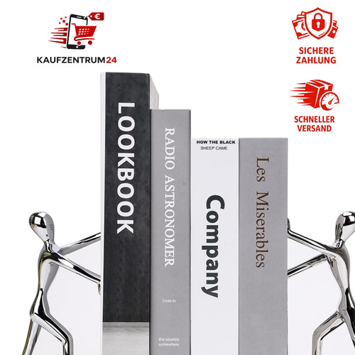 Edelstahl buchstützen - edelstahl,