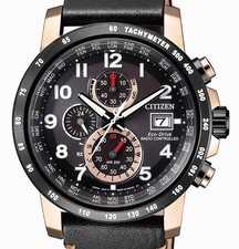 Citizen World Time ECO-DRIVE Solar Funkuhr-Chronograph UVP* 449,- EUR AT8126-02E