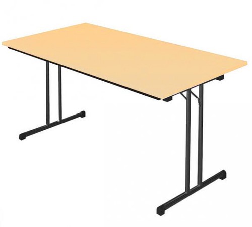 Klapptisch 140x80cm ahorn - 140x80cm,