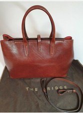 The Bridge Dalston Handtasche Leder 36cm  (marrone), neuwertig