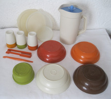 Vintage Tupperware Konvolut braun orange Tupperdosen Tropicana Kanne / Krug