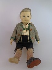 seltene Steiff Puppe Oberbayer Anton 1909-1927 (8666)