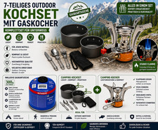 Tlg camping kochset - 7-tlg, mit