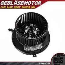 INNENRAUMGEBLÄSE VORNE PASSEND für Audi A3 8P Q3 VW Golf 5 6 Seat Leon SC DE