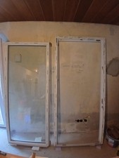 Balkontüre Kunststoff, weiß, Linker Anschlag, Fensterlüfter