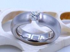 Hochwertiger Brillant Spannring 0,75ct. in 750 Weißgold; RG: 60