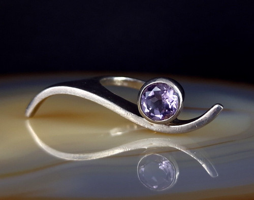 Ring silber 925 lila amethyst - lila,