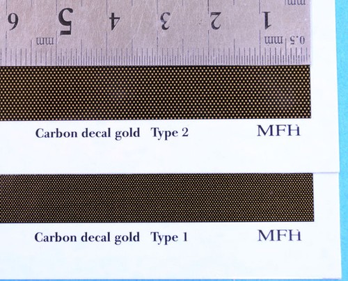 Carbon decal gold type - carbon,