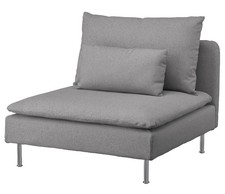 IKEA SODERHAMN BEZOGEN SET für 1-Sitzer-Teil, Tonerud grau, 305.190.34