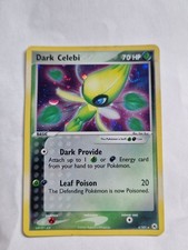 Dark Celebi Holo 4/101 Pokemon Karte EX Edition Hidden Legends English SWIRL