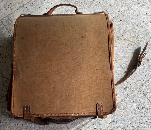 Alter leinen leder rucksack - alter,