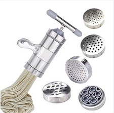 Edelstahl Spätzlepresse mit 6 Lochscheiben – Nudelpresse für Spätzle & Spaghetti