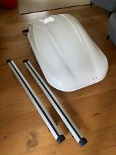 Auto Dachbox Junior Altro 370 weiß mit Trägersystem, abschließbar