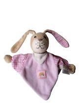 Schmusetuch Hase Hetti Sterntaler rosa braun kariert mit Rassel