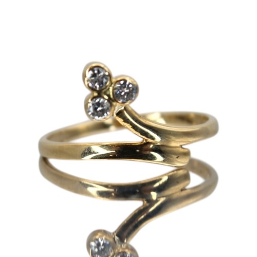 Diamant ring gold 9ct - diamant,