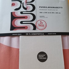 2 xBettwäsche aus Finland  2 teilig 150x210 und 50 x 60cm  Kaista by Sami Vulli