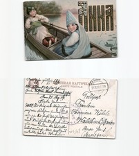 (b95012)   Ansichtskarte Frau In Tracht  Landsturm Dennewitz 1917 nach Wald