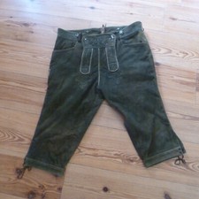 Weiche Kniebund Herren Velourleder Hose,  Lederhose, Größe 56, gefüttert
