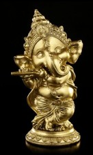 Ganesha Figur mit Flöte -
