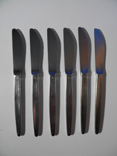 6 schöne * Speise-Messer * WMF * Modell: Stockholm * Cromargan * Menümesser *