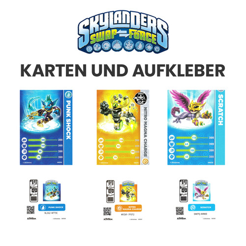 Skylanders swap force - swap, karten