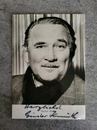 Gustav knuth signiert karte - ,