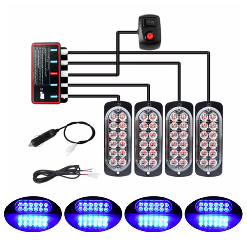 12led auto warnlicht - 12led,