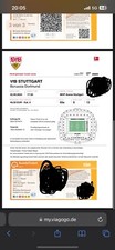Ticket Stuttgart BVB Gästeblock 65a Reihe 9 Platz 11 - 13   ( Preis ist VB )